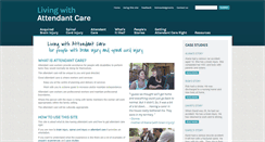 Desktop Screenshot of living-with-attendant-care.info